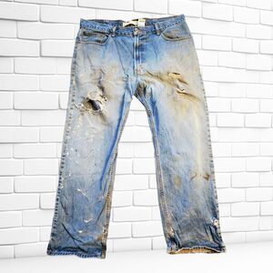 Levi's 559 vtg 90s Denim Jeans 38 x 30 Relaxed Straight Distressed Light Wash